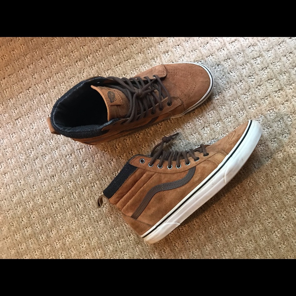 Suede high top vans
